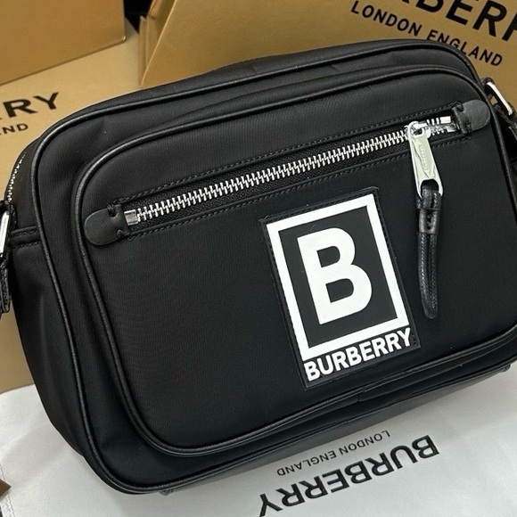 Burberry Black Belt Bag for Men